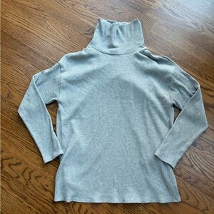 Anthropologie Light Gray Turtleneck Sweater